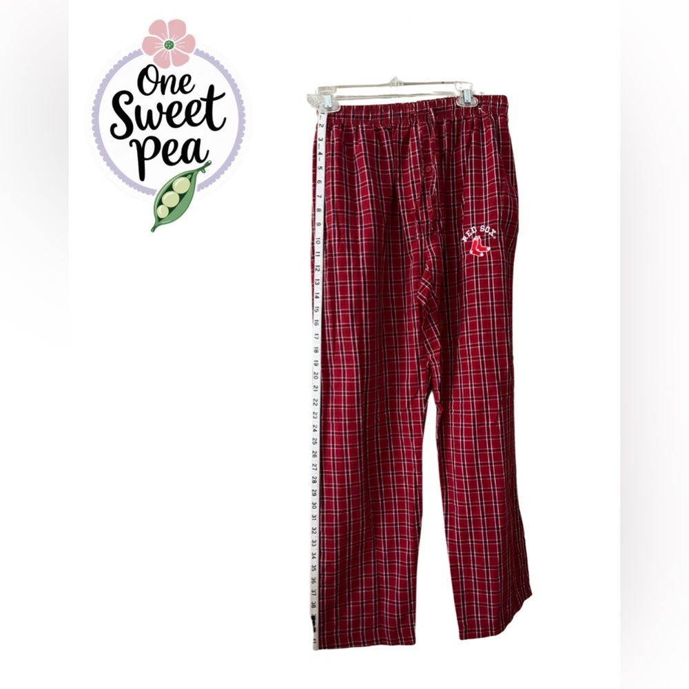 Red Plaid Boston Red Socks Pajama Pants